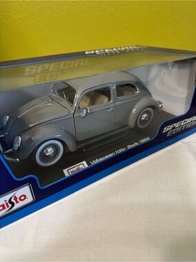 πGrey (1955) Volkswagen kafer Beetle Die-Cast Toy car